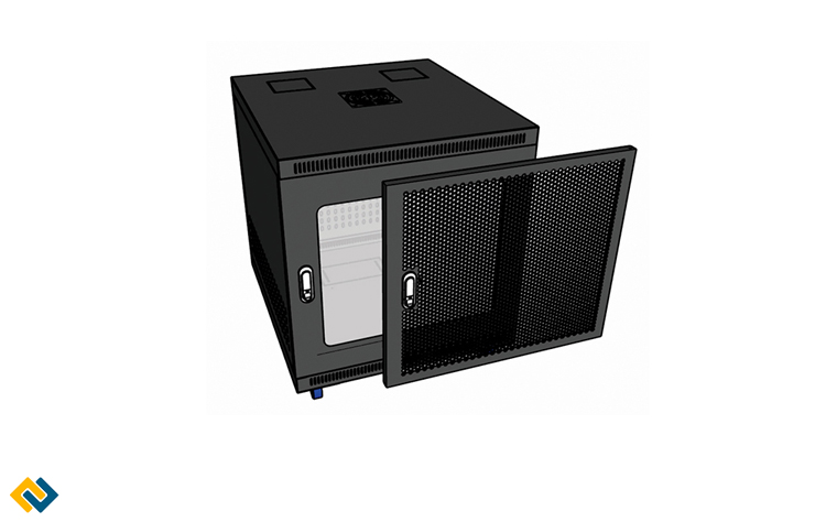 Tủ rack 12U D600 cửa lưới, Tủ rack 12U D600 cửa lưới UNIRACK bền đẹp, giá tốt